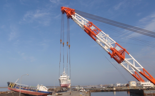 Wreck removal of the casualties Great East Japan Earthquake