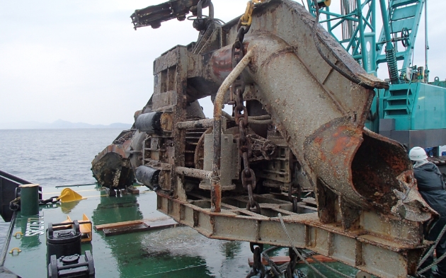 Search and Recovery of Sunken Sand Pump