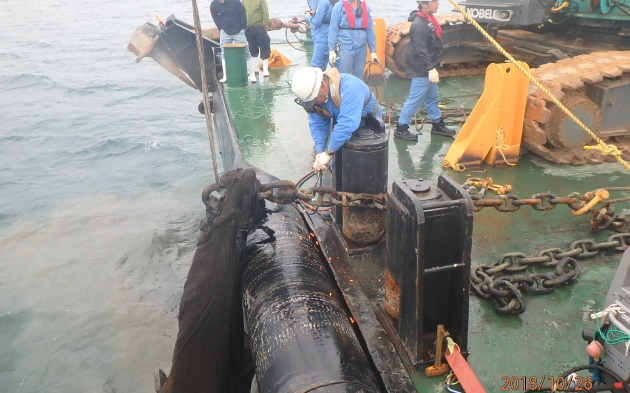 Recovery of an Anchor Chain Entangled with a Fix Fishing Net